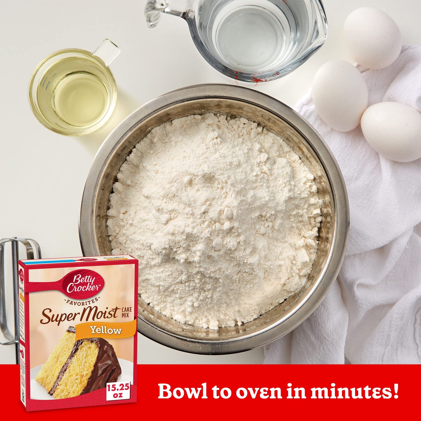 Betty Crocker Super Moist Yellow Cake Mix, 15.25 oz. (Pack of 6)