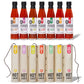 Thoughtfully Hot Sauce Gift Set - Sampler Pack of 7 Flavors, 3 Fl Oz Each, Basic Color