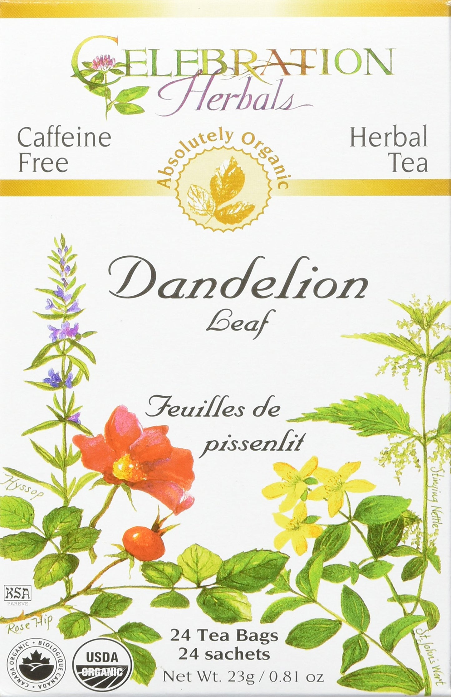 Celebration Herbals Dandelion Leaf Tea Bags 24 Count