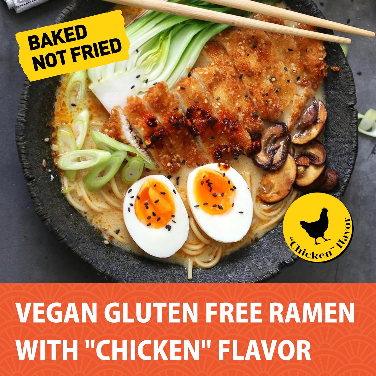 gluten free Ramen noodles Chicken (6 pack) gluten free noodles. Vegan ramen noodle GF meals. Low sodium ramens noodle.