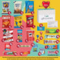 Gift A Snack - Fathers Day, Snack Box Care Package Variety Pack + Greeting Card (200 Count) Birthday Sweet Treats Gift Basket, C