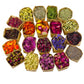 Oameusa Organic Dried Flowers Tea - 20 Pack, 0.28oz - Gluten-Free, Non-GMO, Caffeine-Free, Includes Lemon, Lavender, Pink Rose, Jasmine