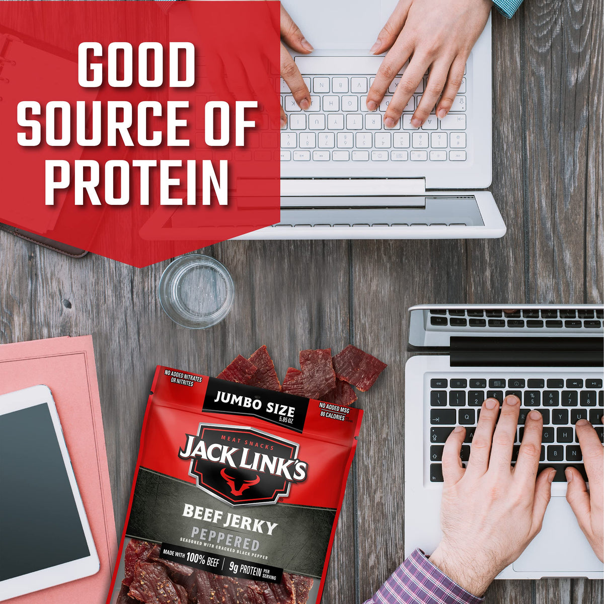 Jack Links Beef Jerky, Peppered, 5.85oz, Original, 5.8 Ounce (Pack of 1)