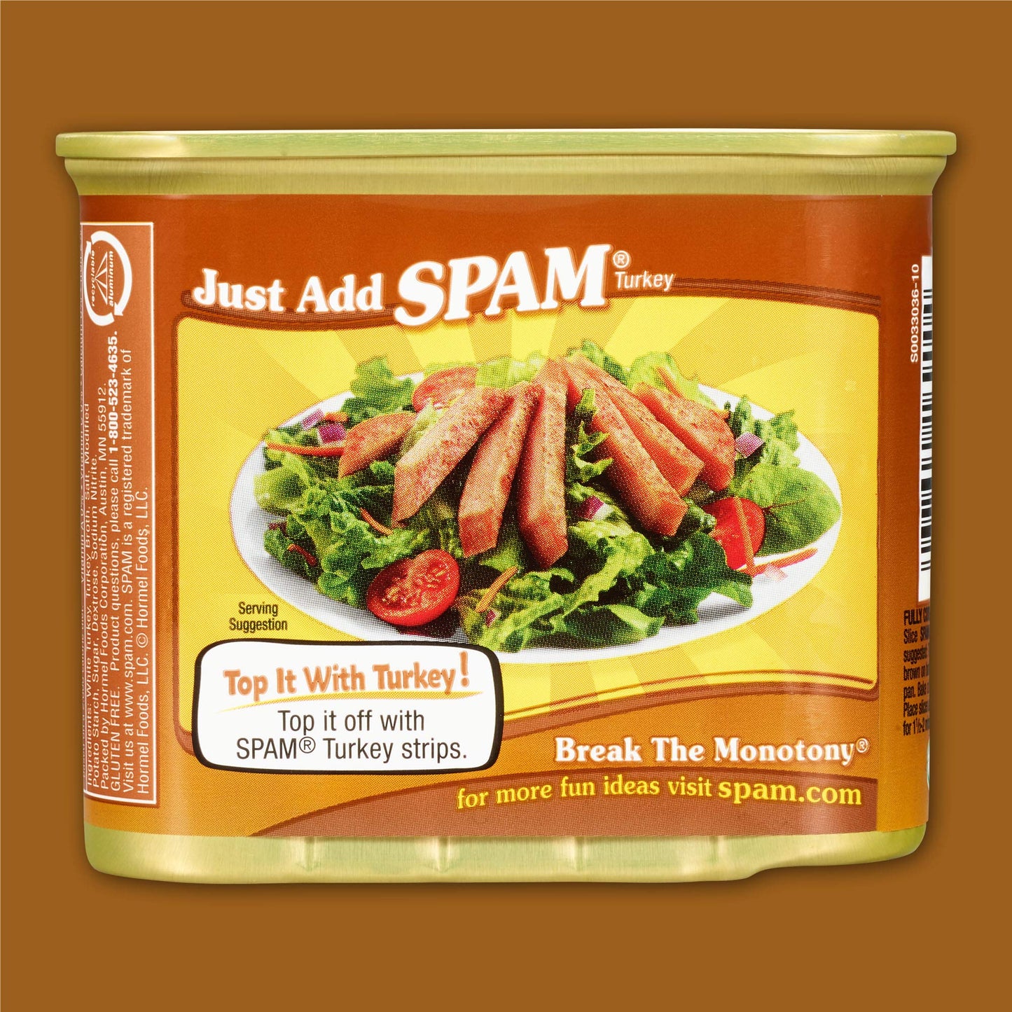SPAM Oven Roasted Turkey, 12 Ounce Can, Pack of 6, Model PRTAZ11A