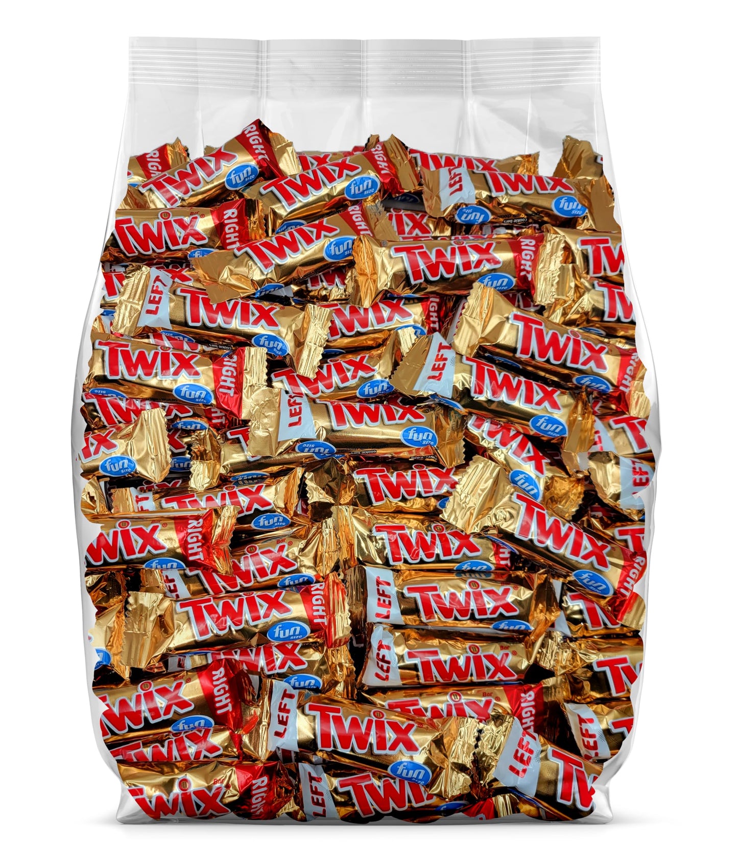 Yummy Chew Twix Chocolate Candy Bars - Fun Size Twix Candy Bars - Individually Wrapped Bulk Twix Chocolate Bars - Twix Caramel Milk Chocolate Cookie Bars - Bulk Candy Bag (Pack of 65)
