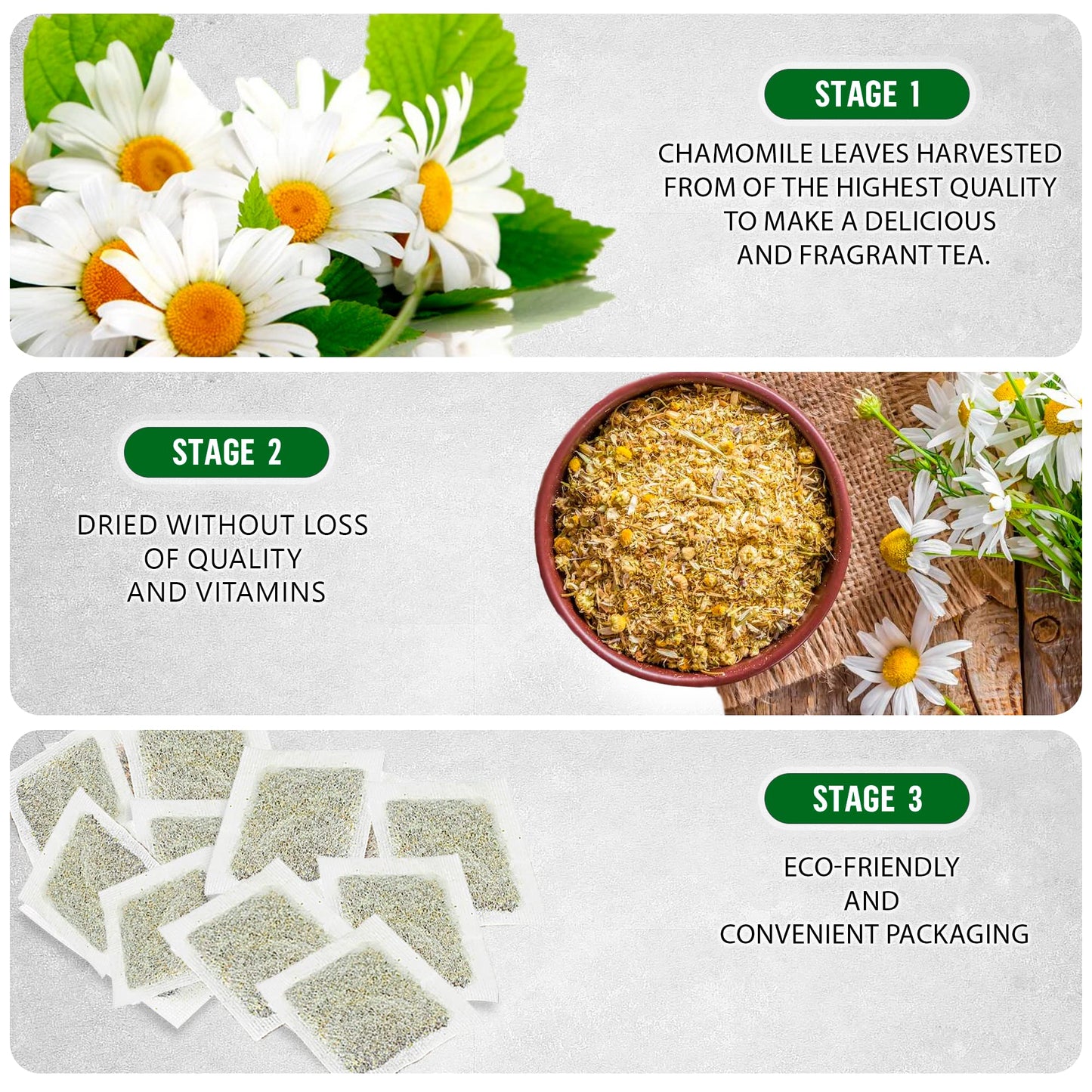 TeaDreamTea Chamomile Tea Bags | Caffeine-Free | 50 Count | Brew Hot or Iced