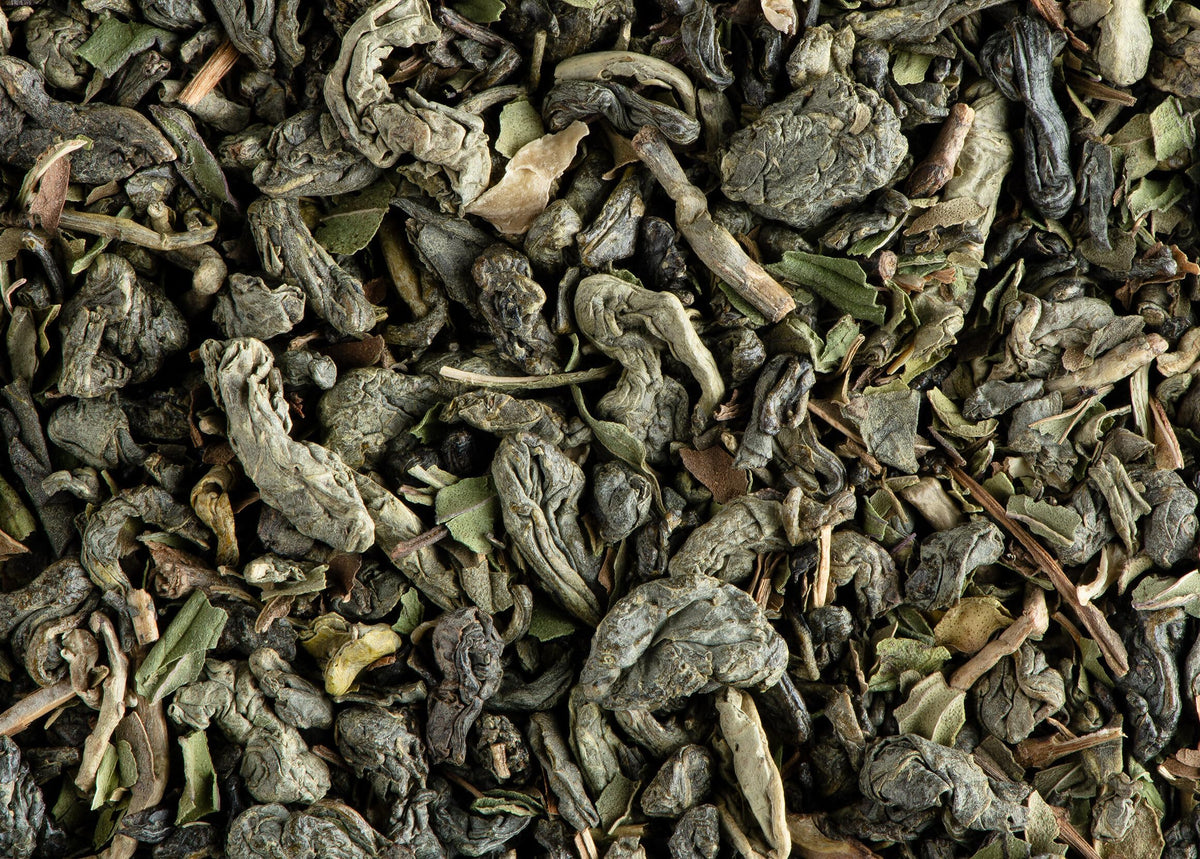 Dammann Freres Satchets, Green Mint Tea Bags, Premium Gourmet French Green Tea, Blend Spearmint, Peppermint Flavors, Individuall