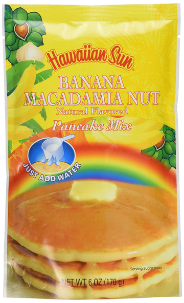 Banana Macadamia Nut Pancake Mix, 6 Ounce By Hawaiian Sun