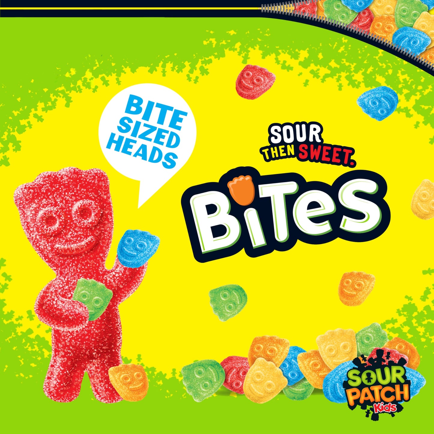 SOUR PATCH KIDS Bites Soft & Chewy Candy  12-1.8 oz Tubes