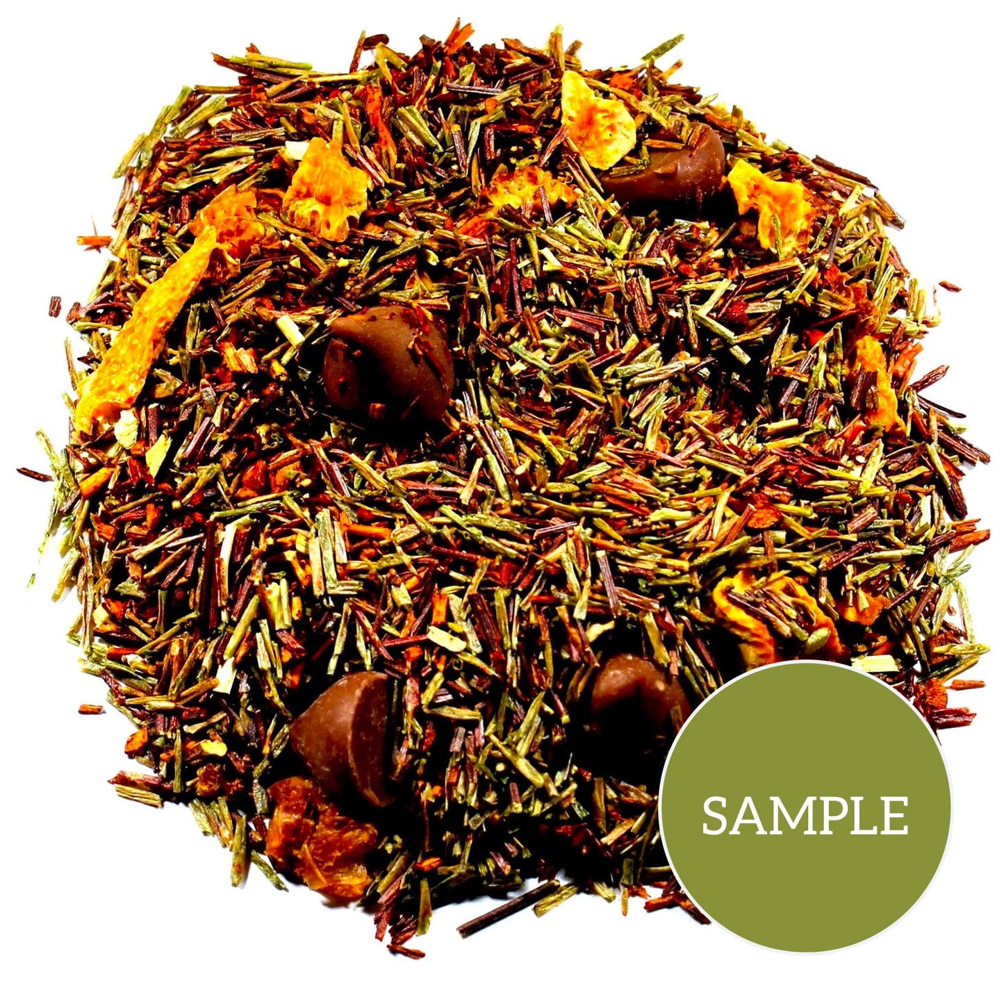 Nelson'S Tea - Orange Chocolate Tea Loose Leaf - Cut & Sifted Truffle Tea With Green Rooibos, Red Rooibos And Orange Peel (Sampl