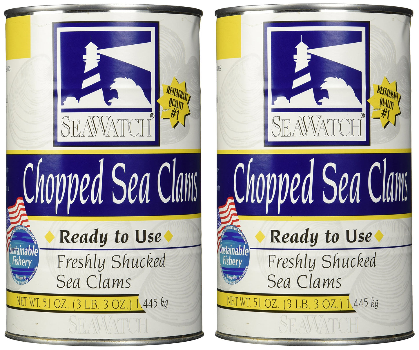 Chopped Sea Clams 2/51 Oz. (Basic Pack)