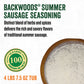 Lem Products Backwoods Summer Sausage Cured Sausage Seasoning, Ideal For Wild Game And Domestic Meat, Seasons Up To 100 Pounds Of Meat, 4 Pound 7.5 Ounce Bucket With Pre-Measured Cure Packet Included
