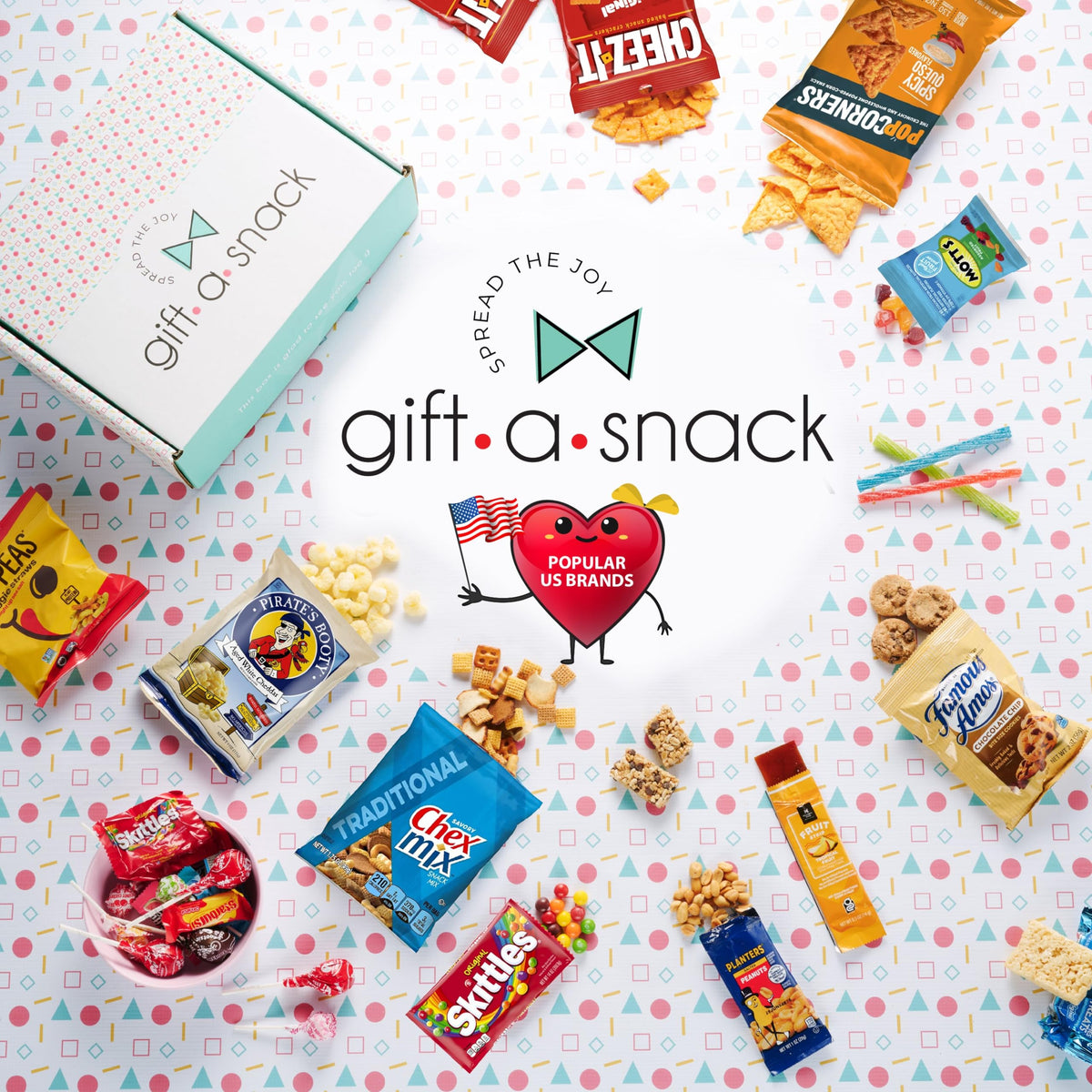 Gift A Snack - Halloween Trick Or Treats Snack Box Care Package Variety Pack + Greeting Card (150 Count) Birthday Sweet Treats G