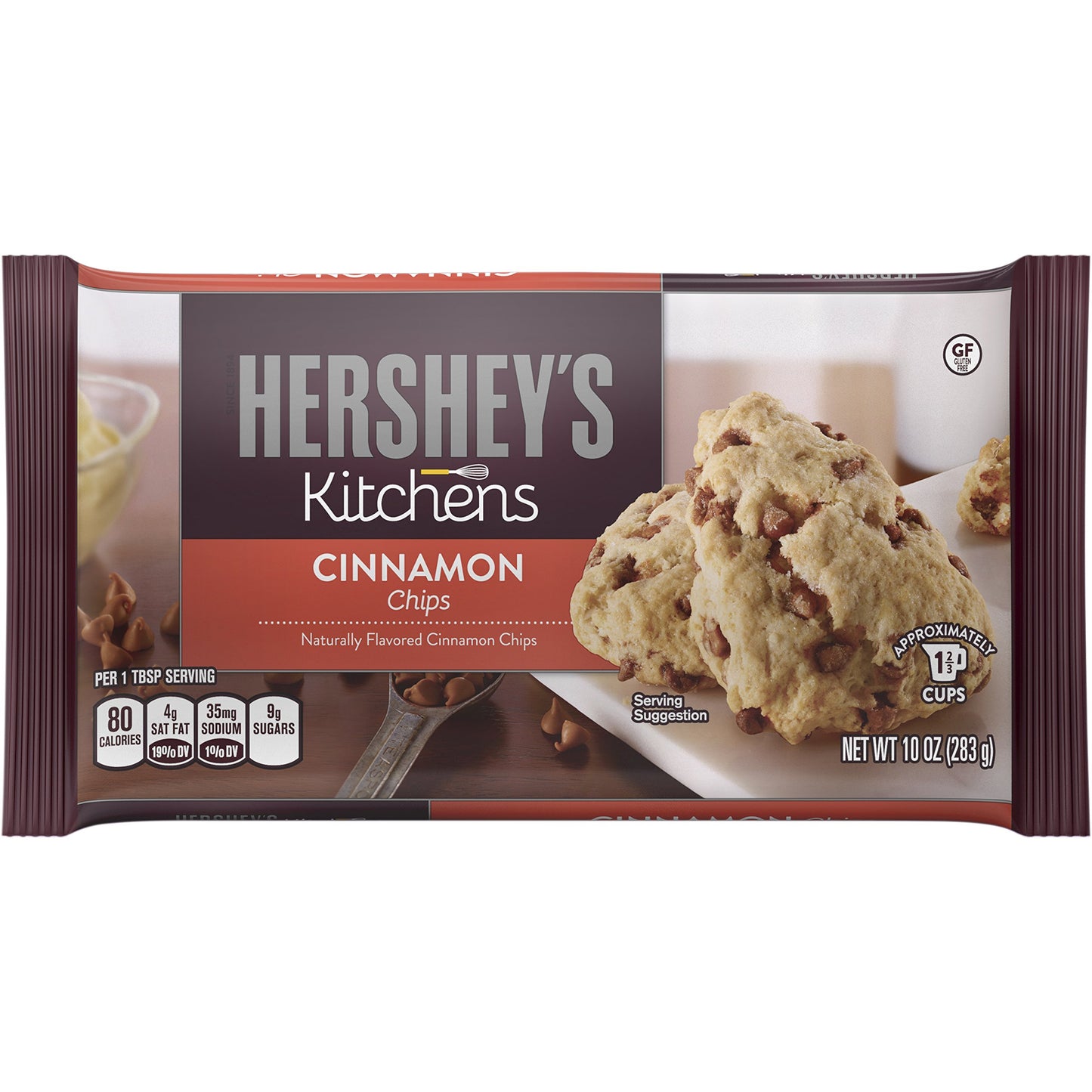 Hersheys Cinnamon Baking Chips, 10-Ounce Bag (Pack of 4)
