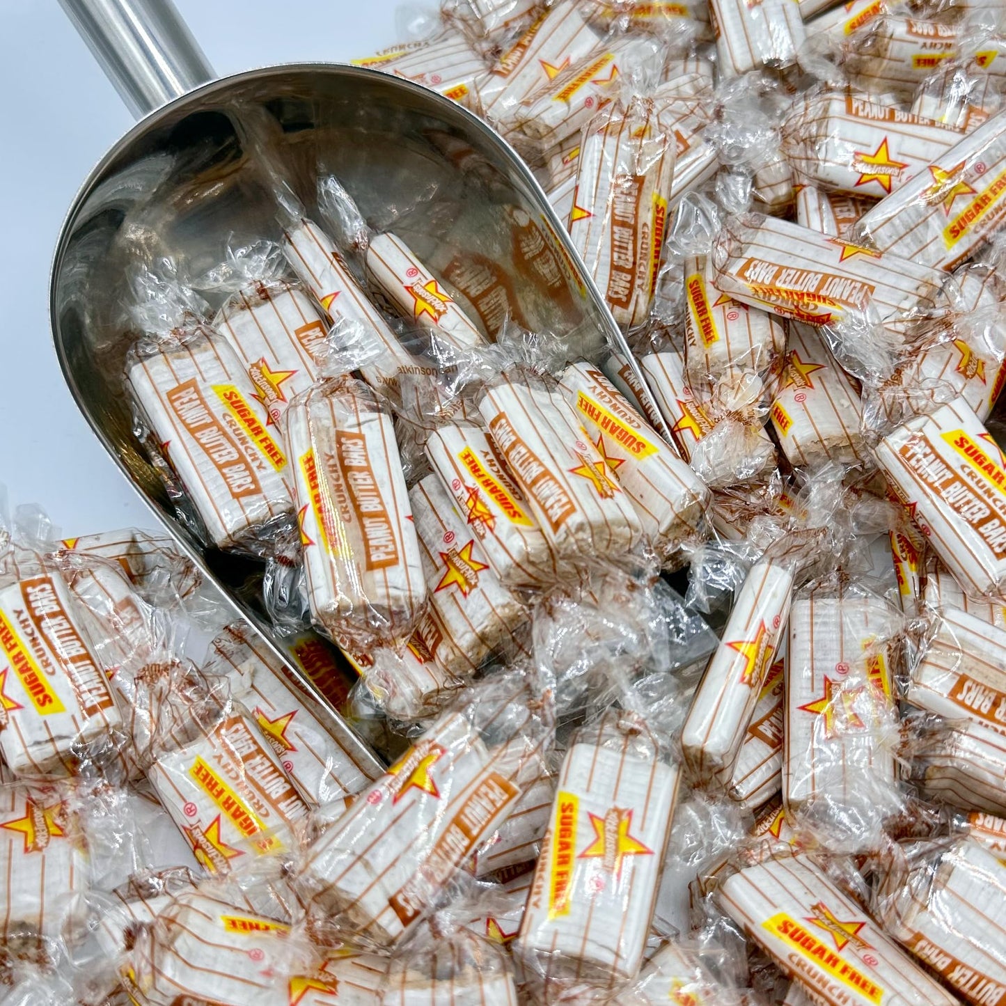 Fusion Sweets Sugar Free Peanut Butter Bars - Individually Wrapped - 1 Pound