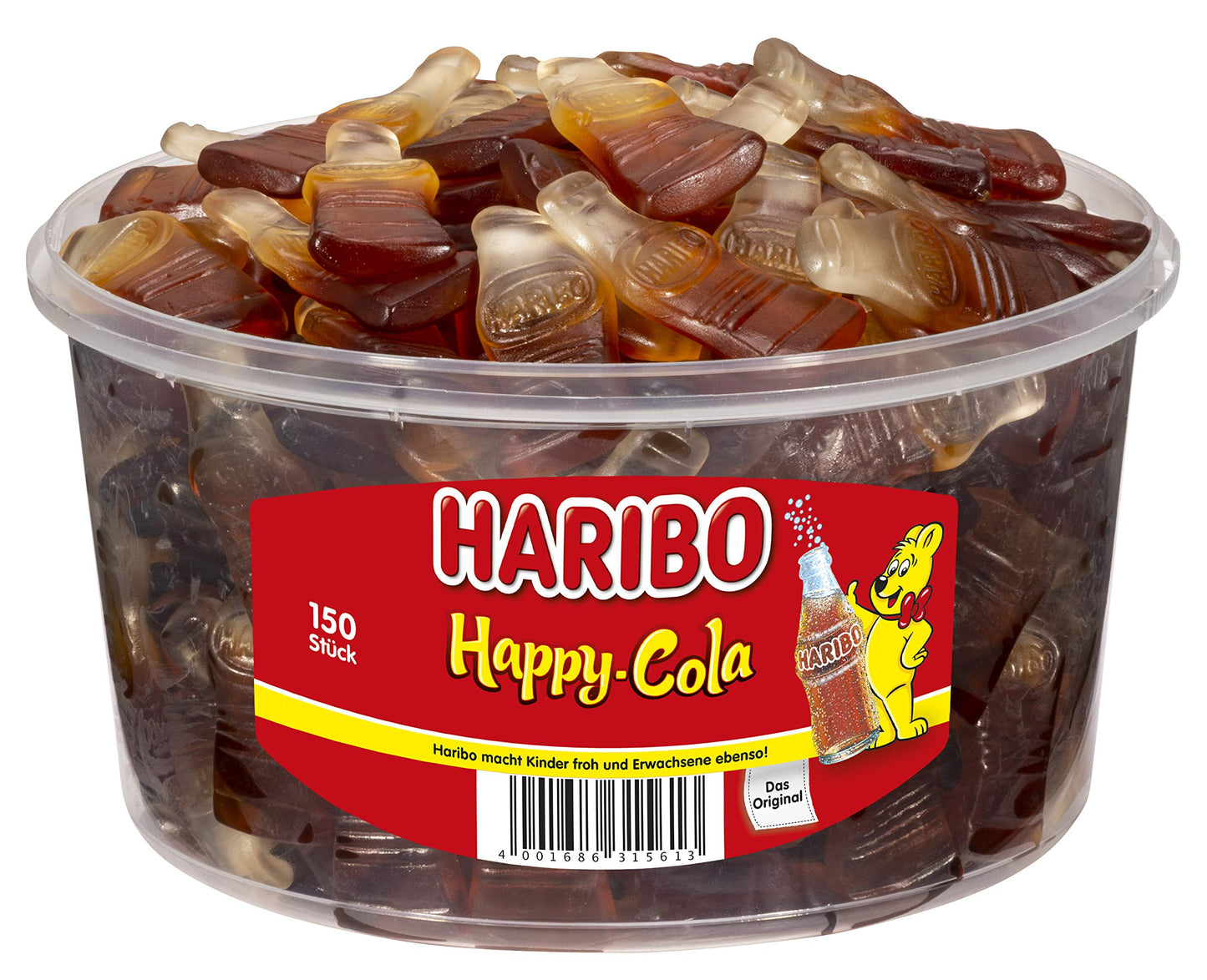 Haribo Original Happy Cola, 150 Pcs