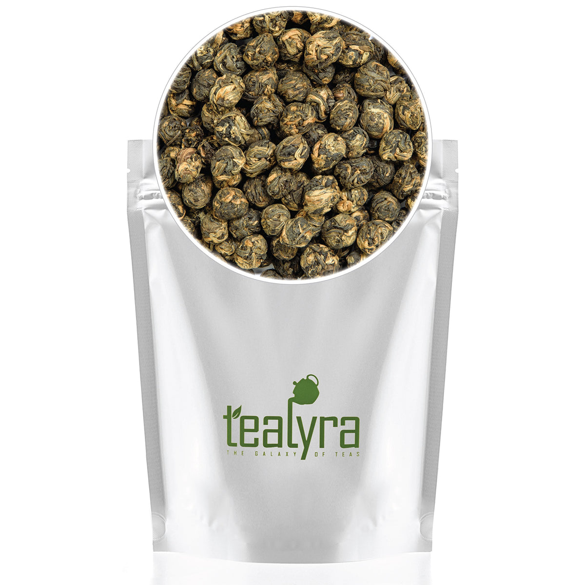 Tealyra Black Dragon Pearls Loose Leaf Black Tea - Premium Bold Caffeine - 4 Ounce (110g)