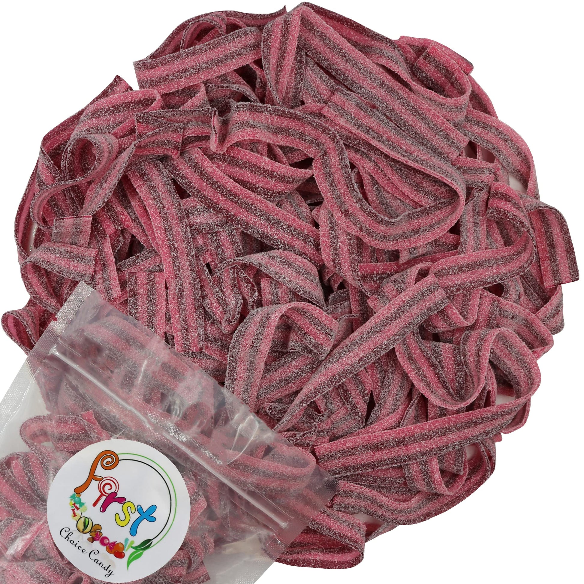 Variety Color Sour Gummy Belts (Raspberry Cherry, 1.5 LB)