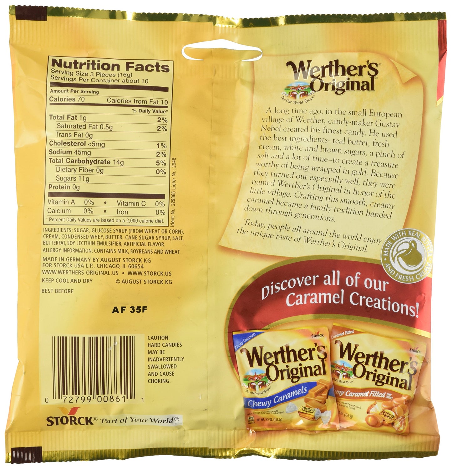 Werther'S Original Hard Candies, 5.5 Oz Bag