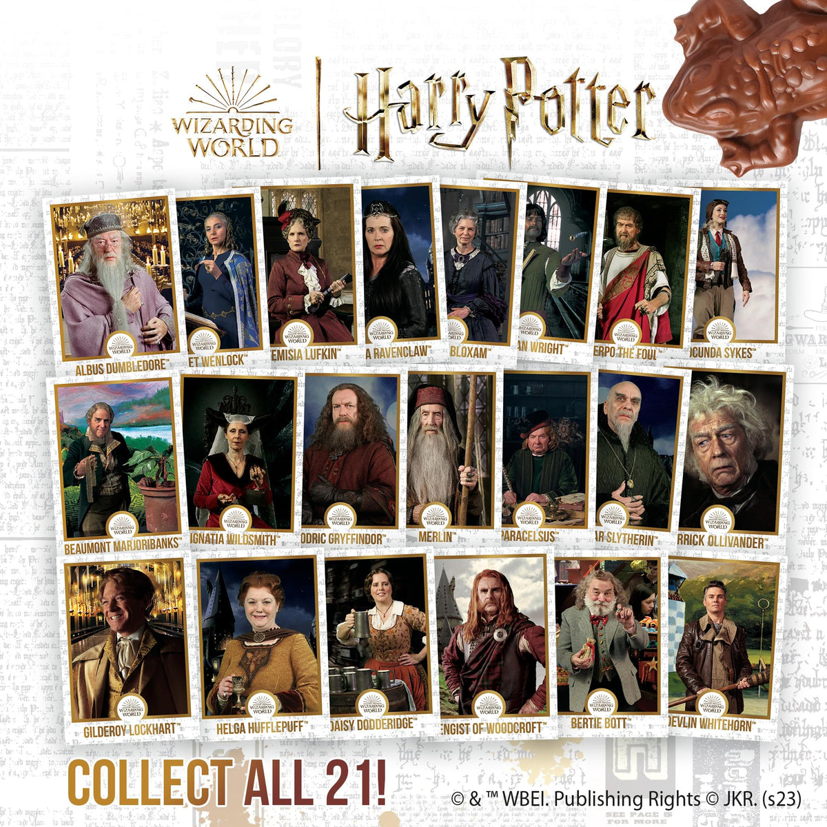 Harry Potter Chocolate Frog And Collectible Card, 0.55 Ounces, (2 Pack)