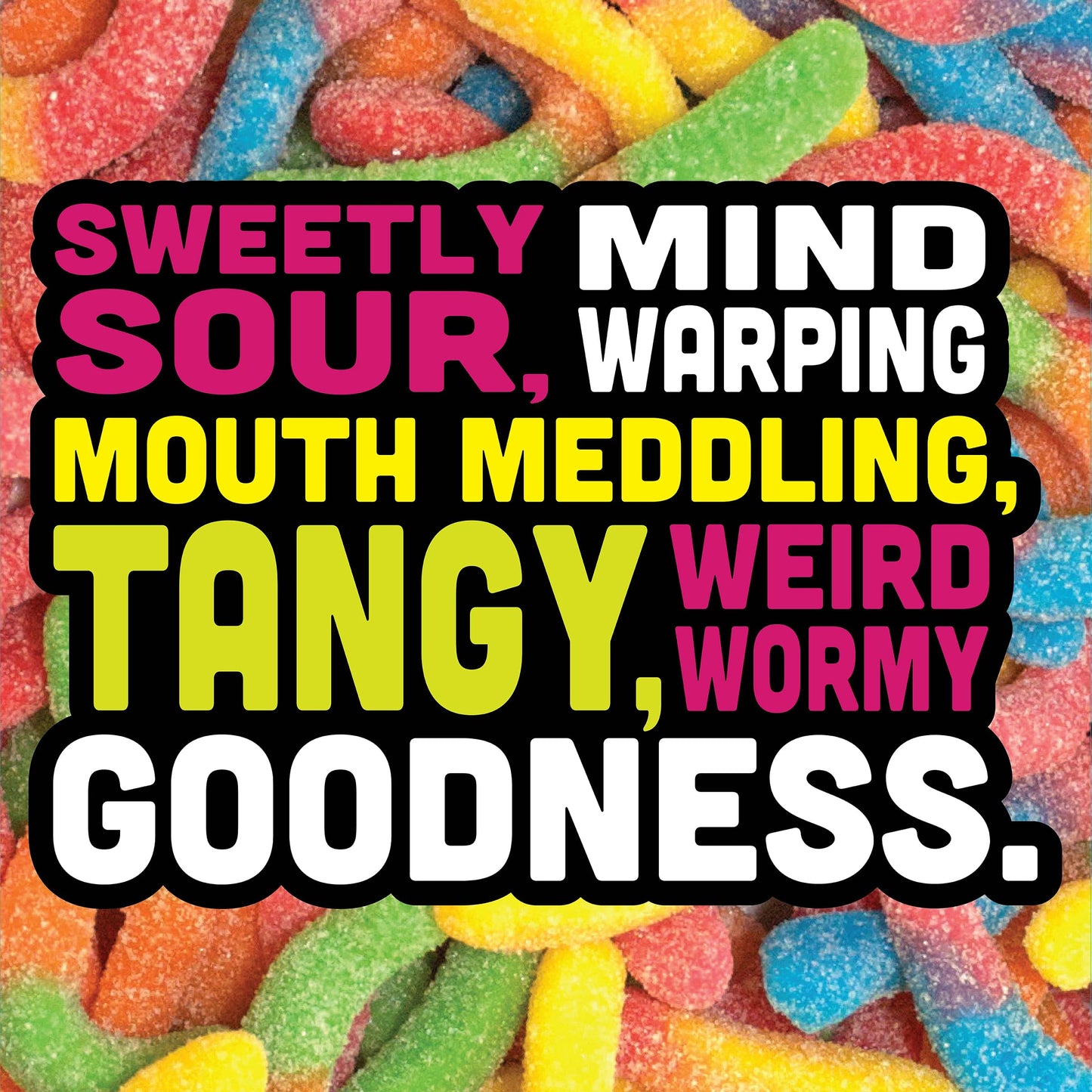 Trolli Sour Brite Crawlers Minis Candy, Sour Gummy Worms, 2 Ounce Treat-Size Pouches (Pack Of 18)
