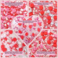 Confect Pink Mini Roses & Lips I Silver Hearts & Vermcelli And White Pearls | Sprinkles For Baking & Cake Decorative | Baby Show