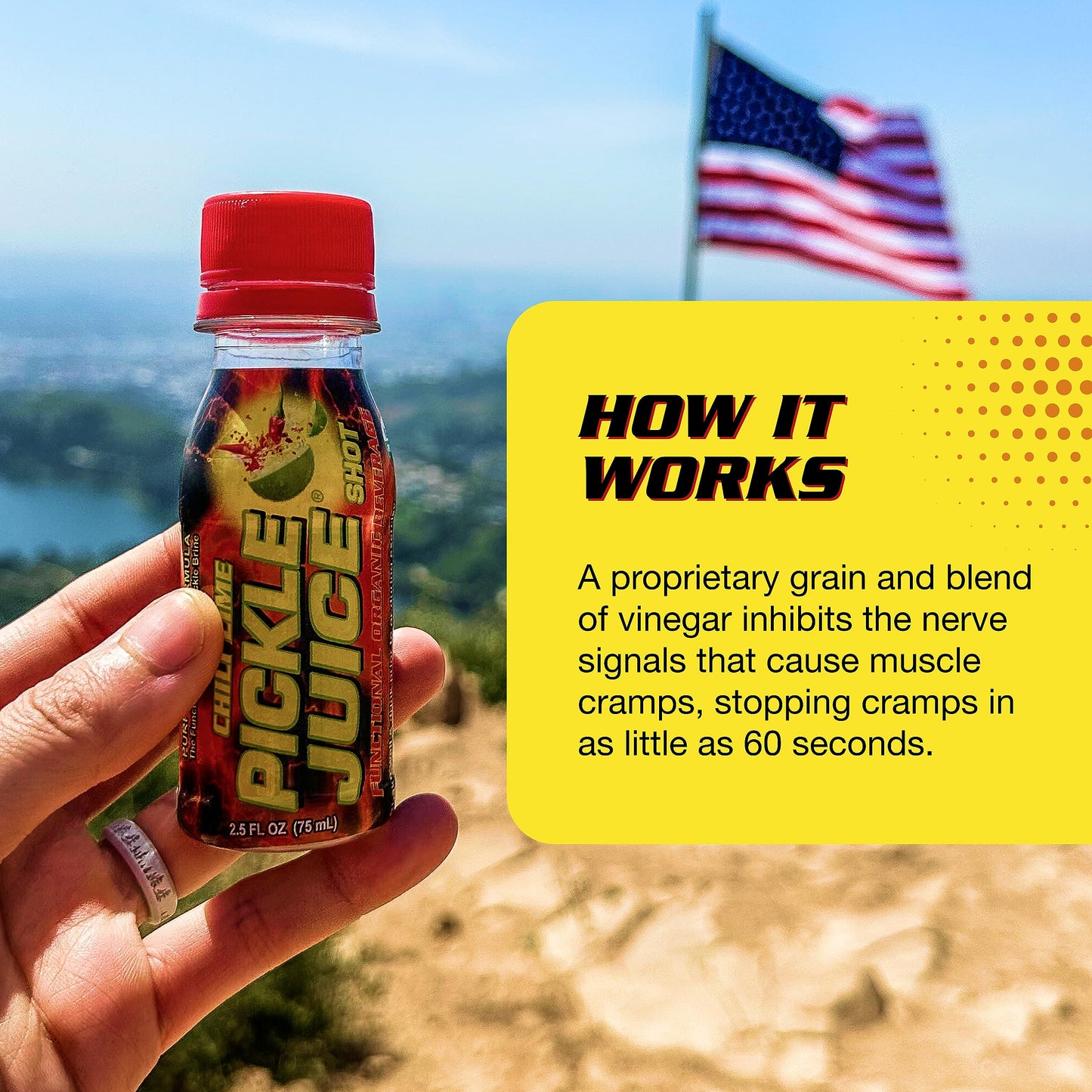 Pickle Juice Sports Drink Shots - Extra Strength, Chili Lime, 2.5 Oz (Pack of 12) - Electrolyte Drink for Cramps Relief