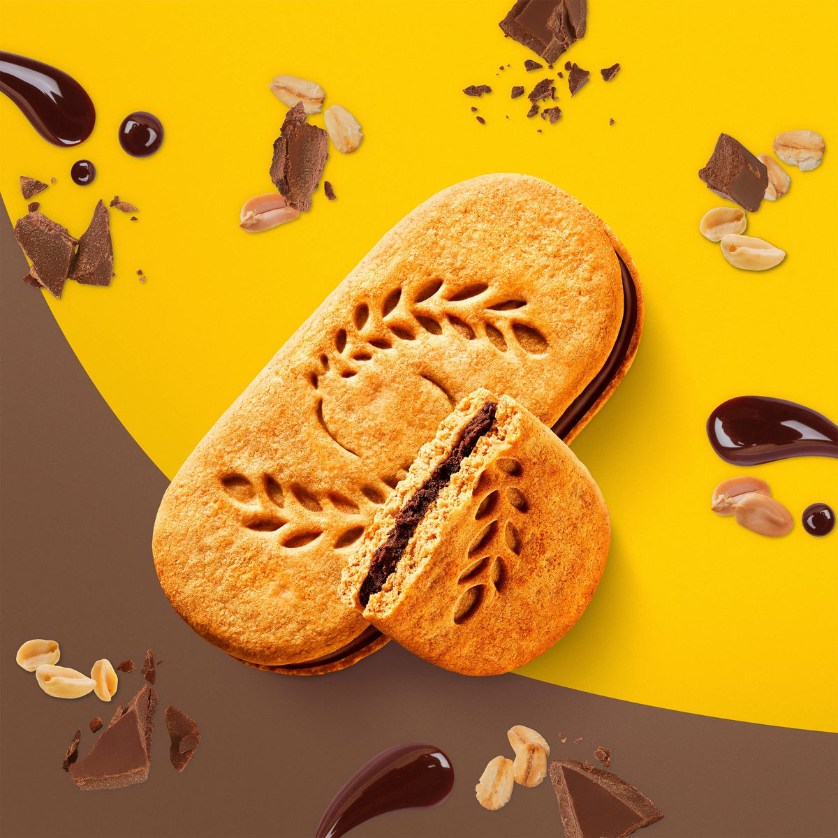 belVita Breakfast Bar Biscuit Sandwiches, Dark Chocolate Creme, 8 Packs (2 Biscuits Per Pack)