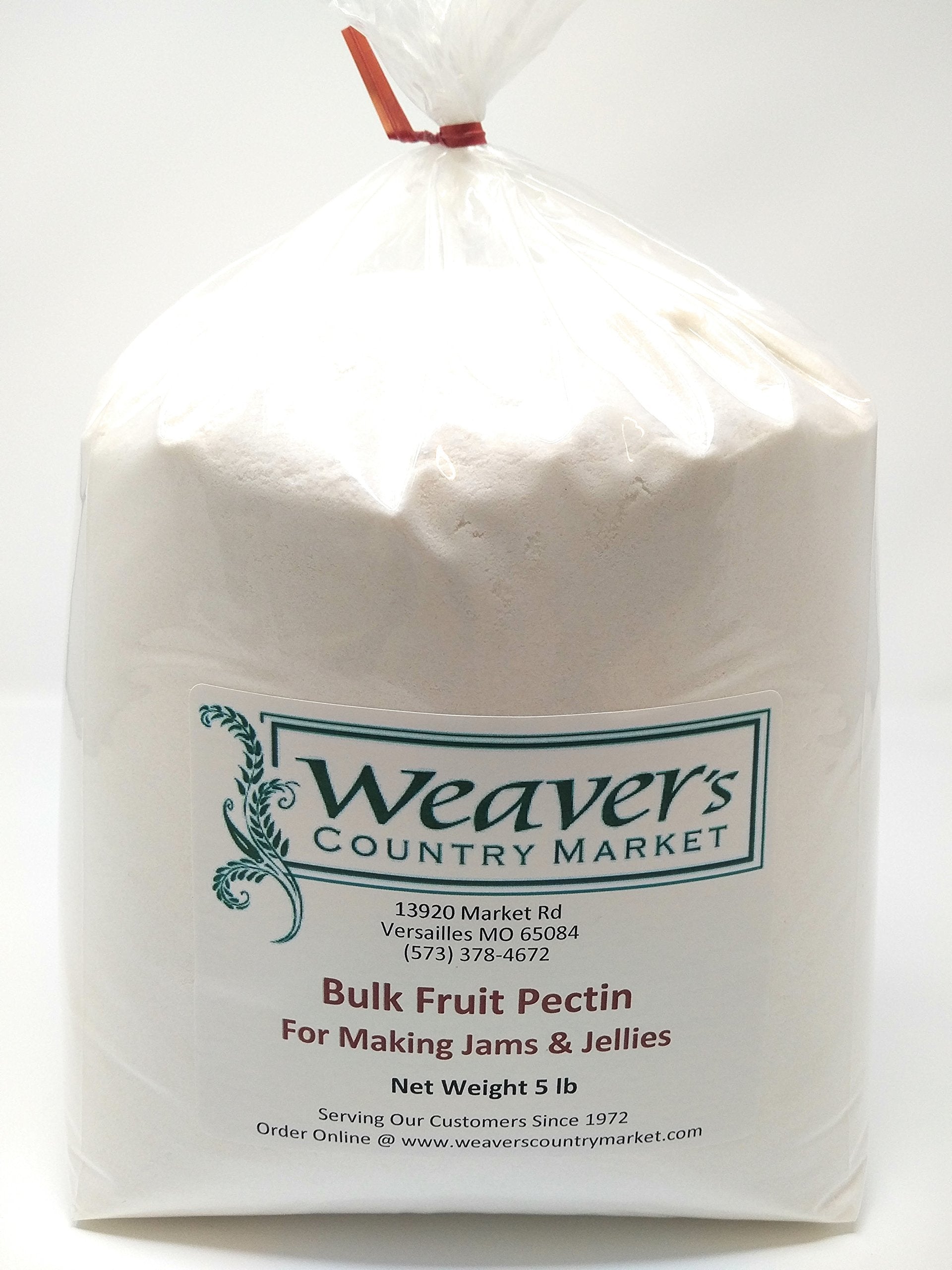Weavers Country Market Bulk Fruit Pectin Mix for Making Jams & Jellies (5 Lb. Plastic Bag)