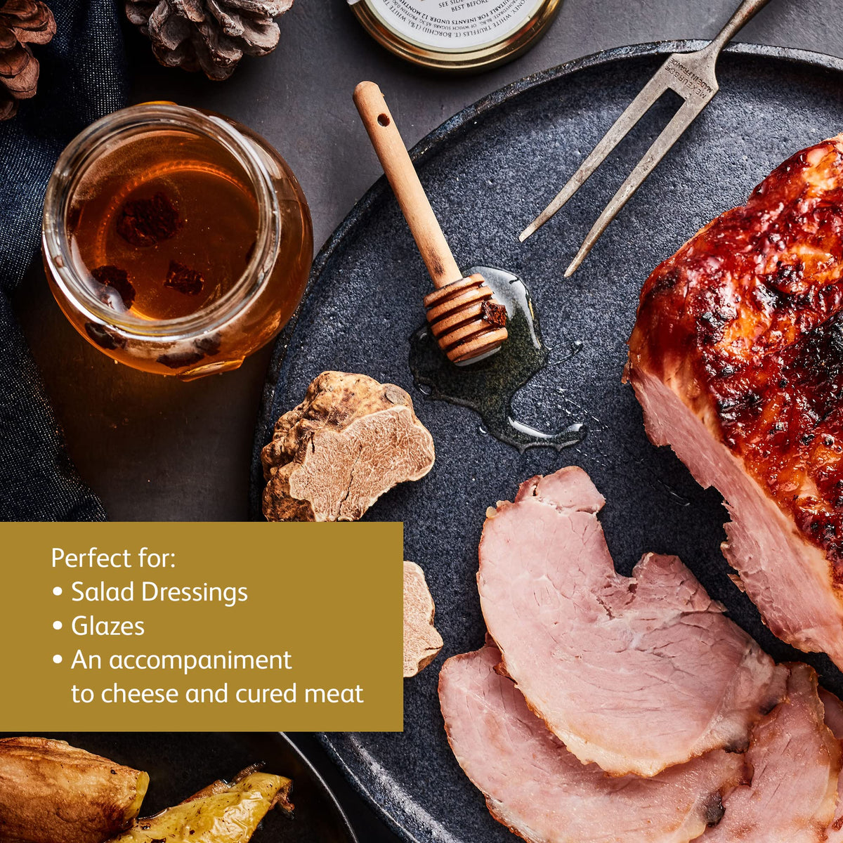 Trufflehunter - White Truffle Honey - Acacia Honey Condiment - 8.46 Oz