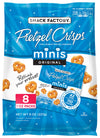 Snack Factory Pretzel Crisps, Original Minis, Multipack of 8 Single-Serve Bags