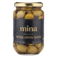 Mina Pitted green Olives Premium Handpicked and Naturally cured - gluten Free Low carb Vegan - great Keto Snacks to go 12.5 oz