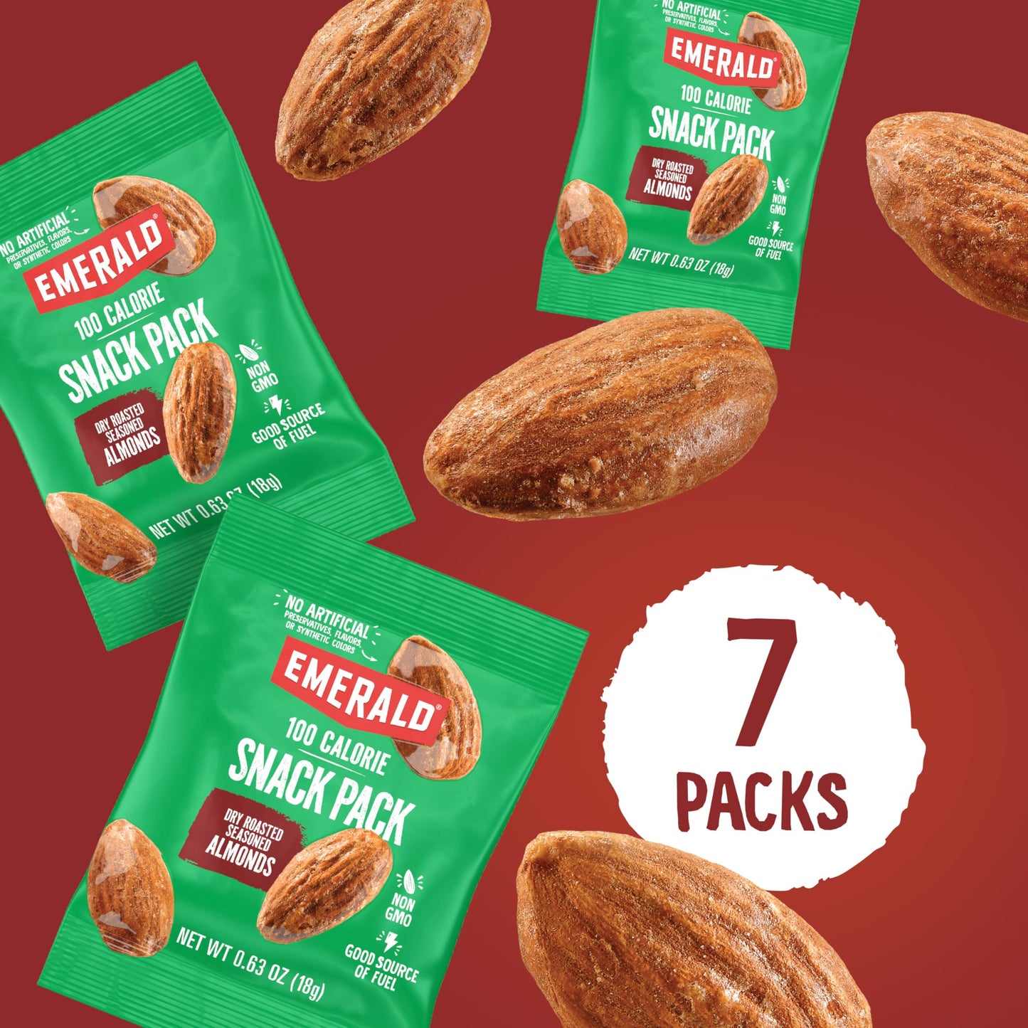 Emerald Diamond 100 Calorie Packs Dry Roasted Almonds