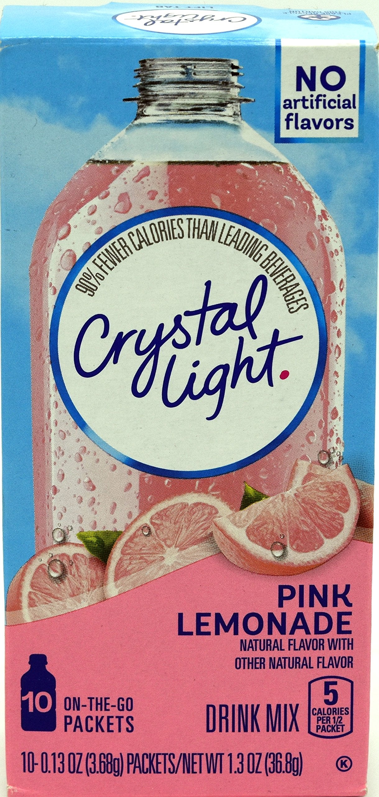 Crystal Light On The Go Pink Lemonade, 10-Count Boxes (Pack of 10)