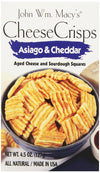 John Macy Cheese Crisps Cheddar Asiago, 4.5000-ounces (Pack of6)