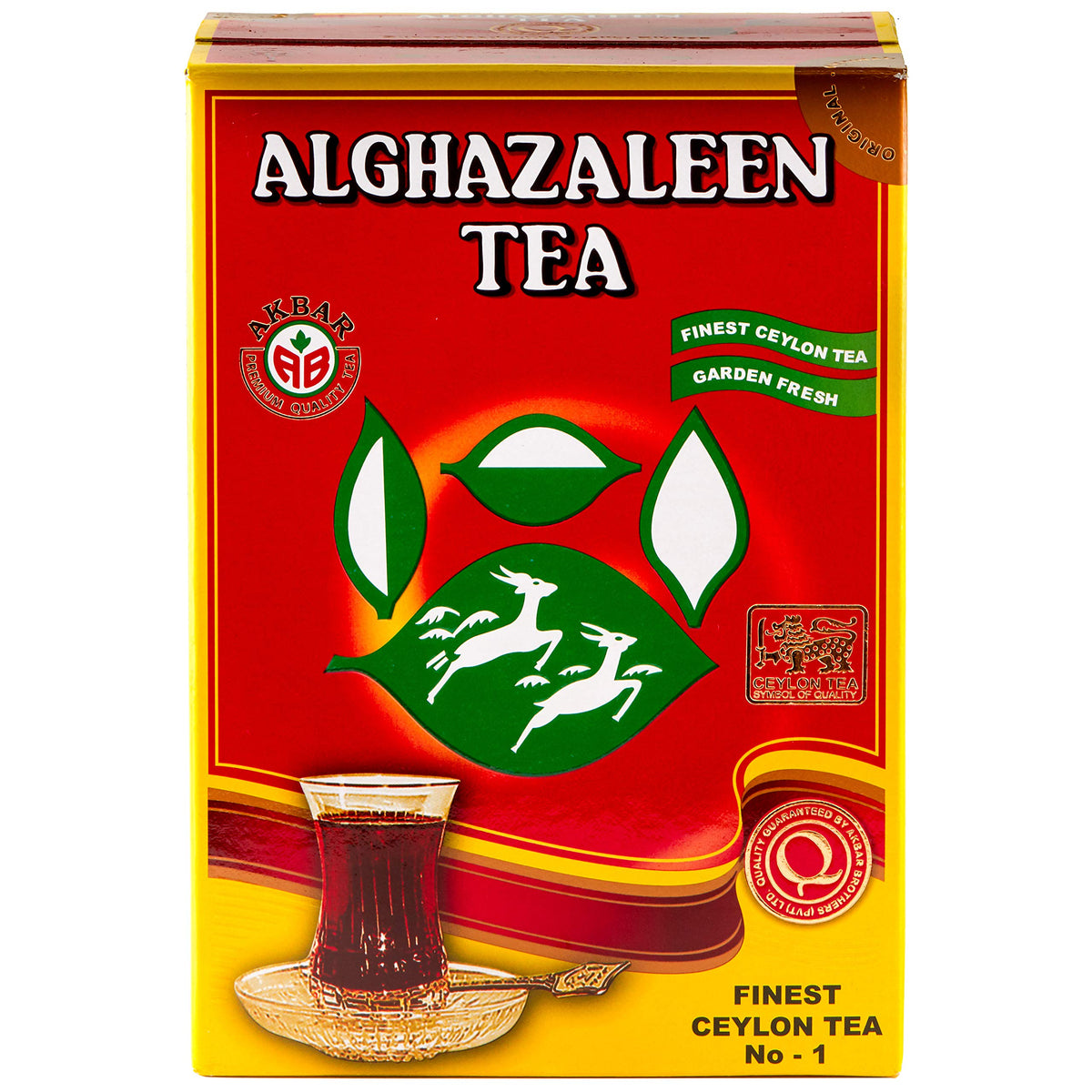 Alghazaleen Pure Ceylon Tea 16Oz Black Ceylon Loose Tea Leaves 454G Box