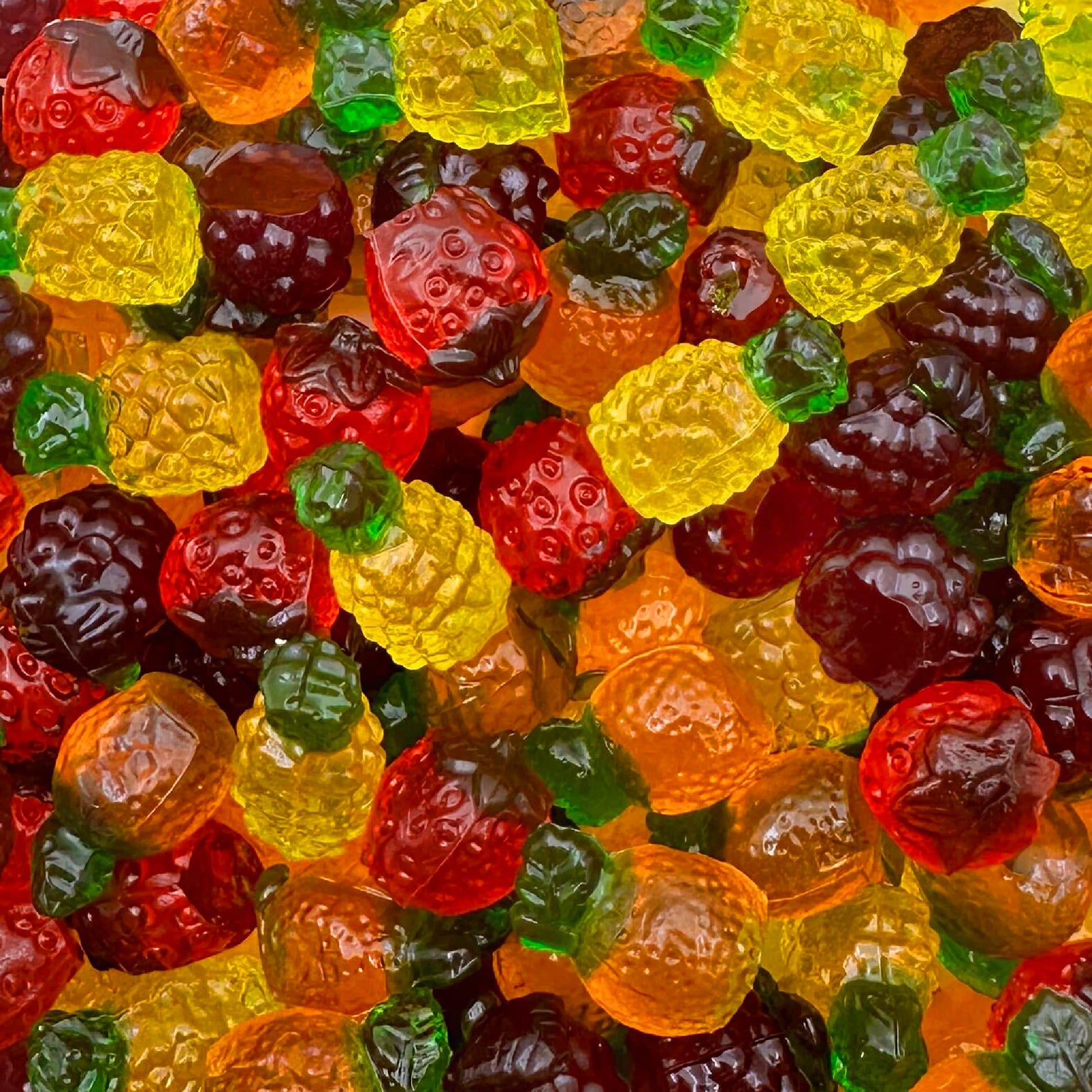 Fruit-Shaped 3D Gummy Candy | 1-Pound Pack | Assorted Fruit Flavors