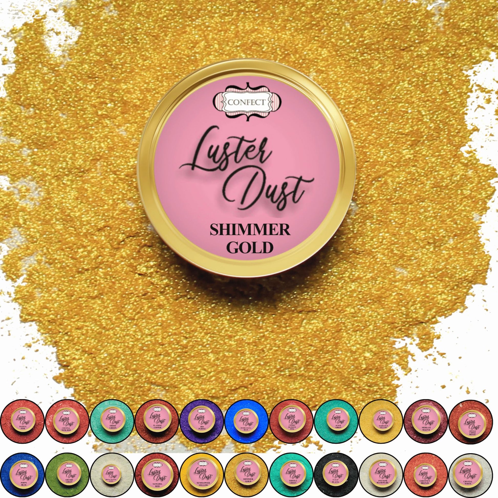 Confect - Luster Color Dust - Shimmer Gold - 5Gms