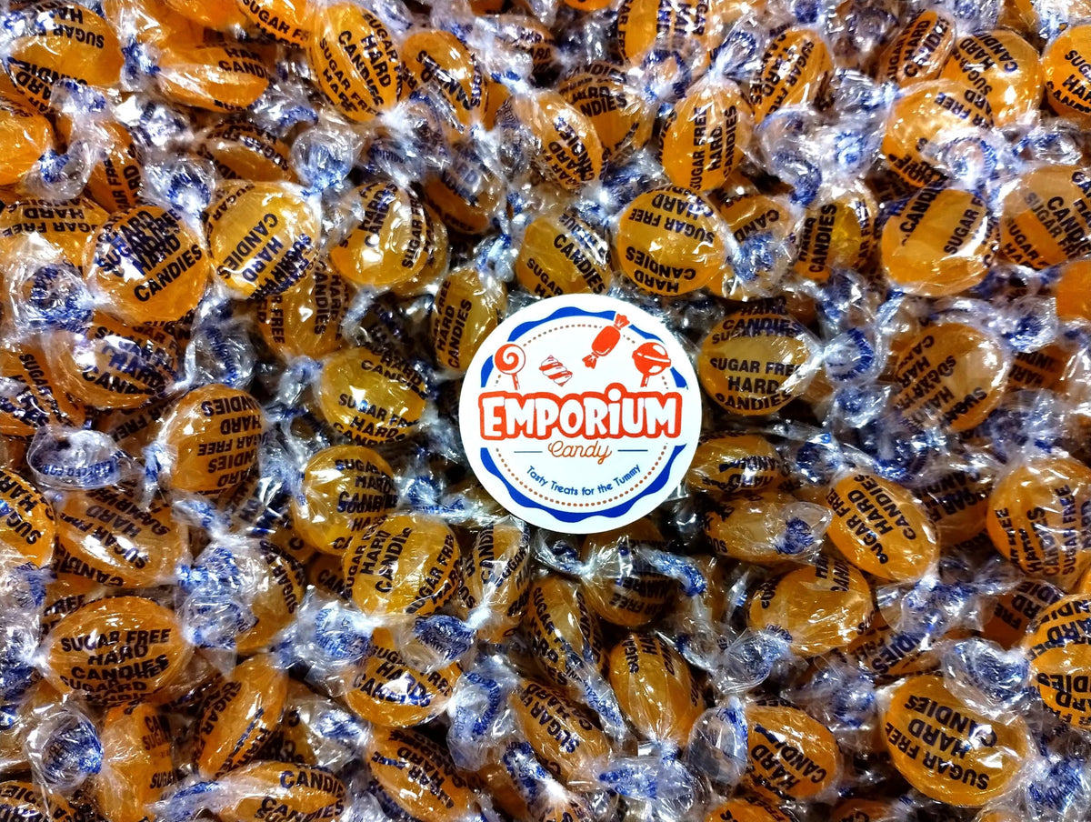 Sugar Free Butterscotch Hard Candy Buttons - 50 Pieces of Fresh Delicious Individually Wrapped Candy