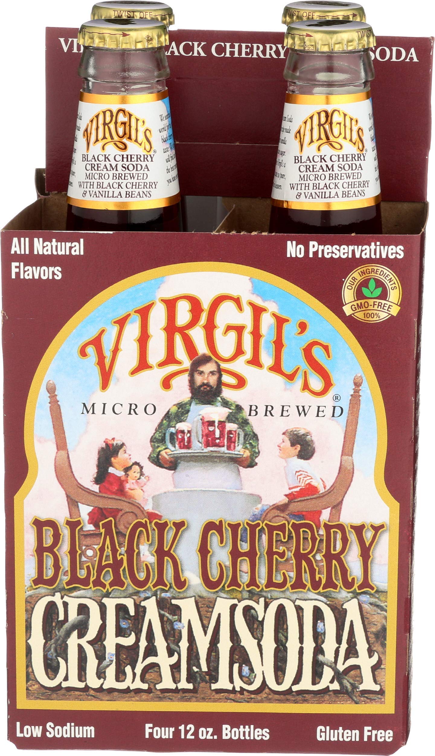 Virgils Soda Blck Chrry Crm 4Pk