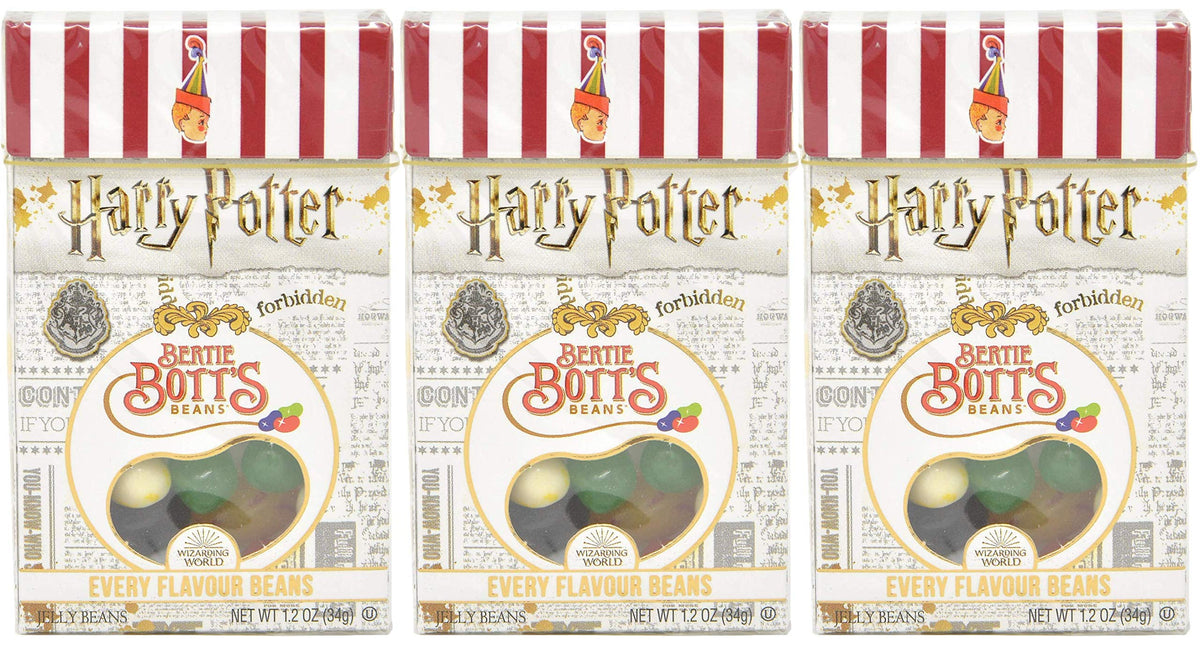 Jelly Belly Bertie Botts Every Flavour Jelly Beans, 1.2 OZ (Pack of 3), Black