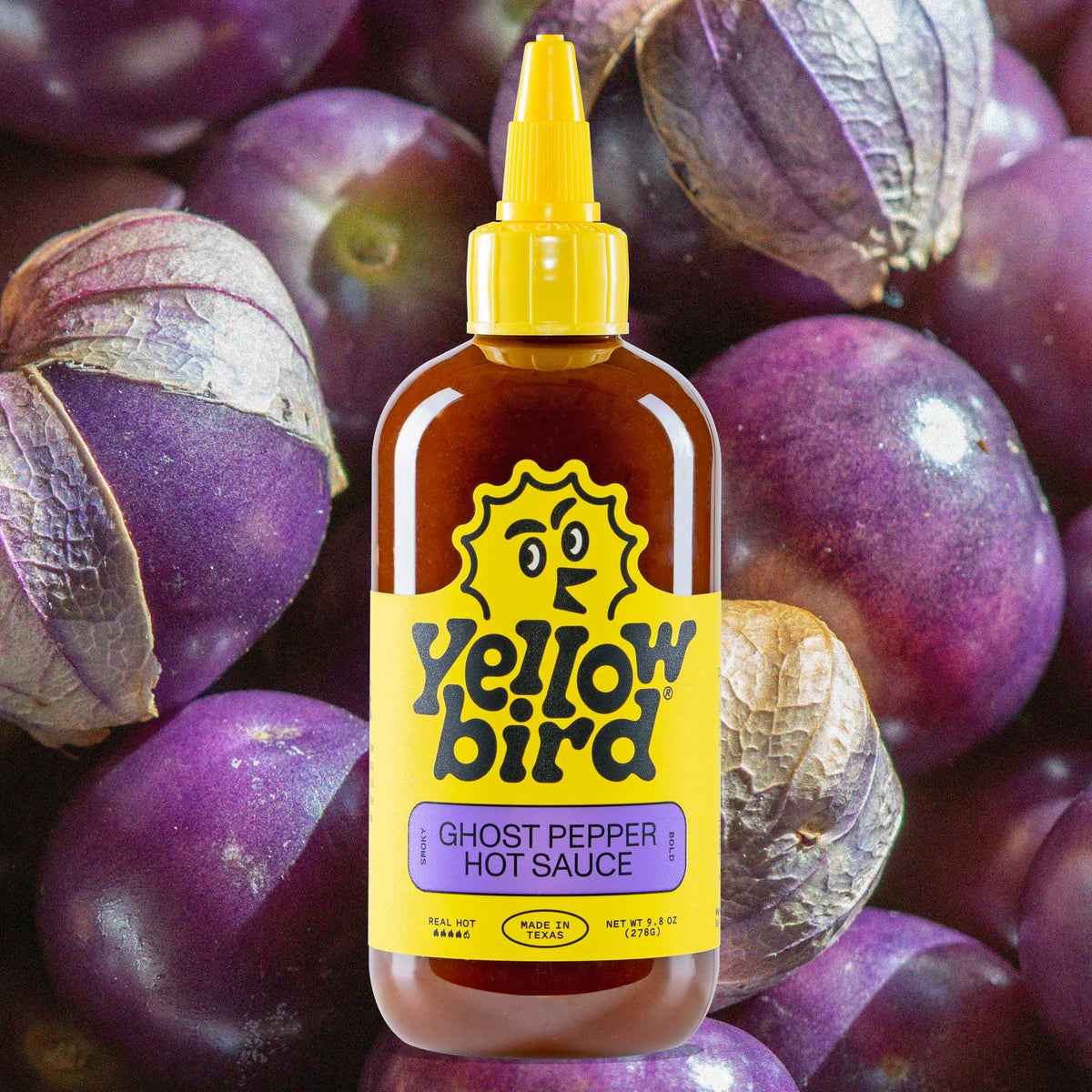 Yellowbird Sauce Ghost Pepper Condiment - Case of 6 - 9.8 OZ(D0102HXP19Y.)