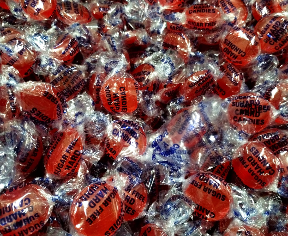 Sugar Free Cinnamon Hard Candy Buttons - 50 Pieces of Fresh Delicious Individually Wrapped Candy