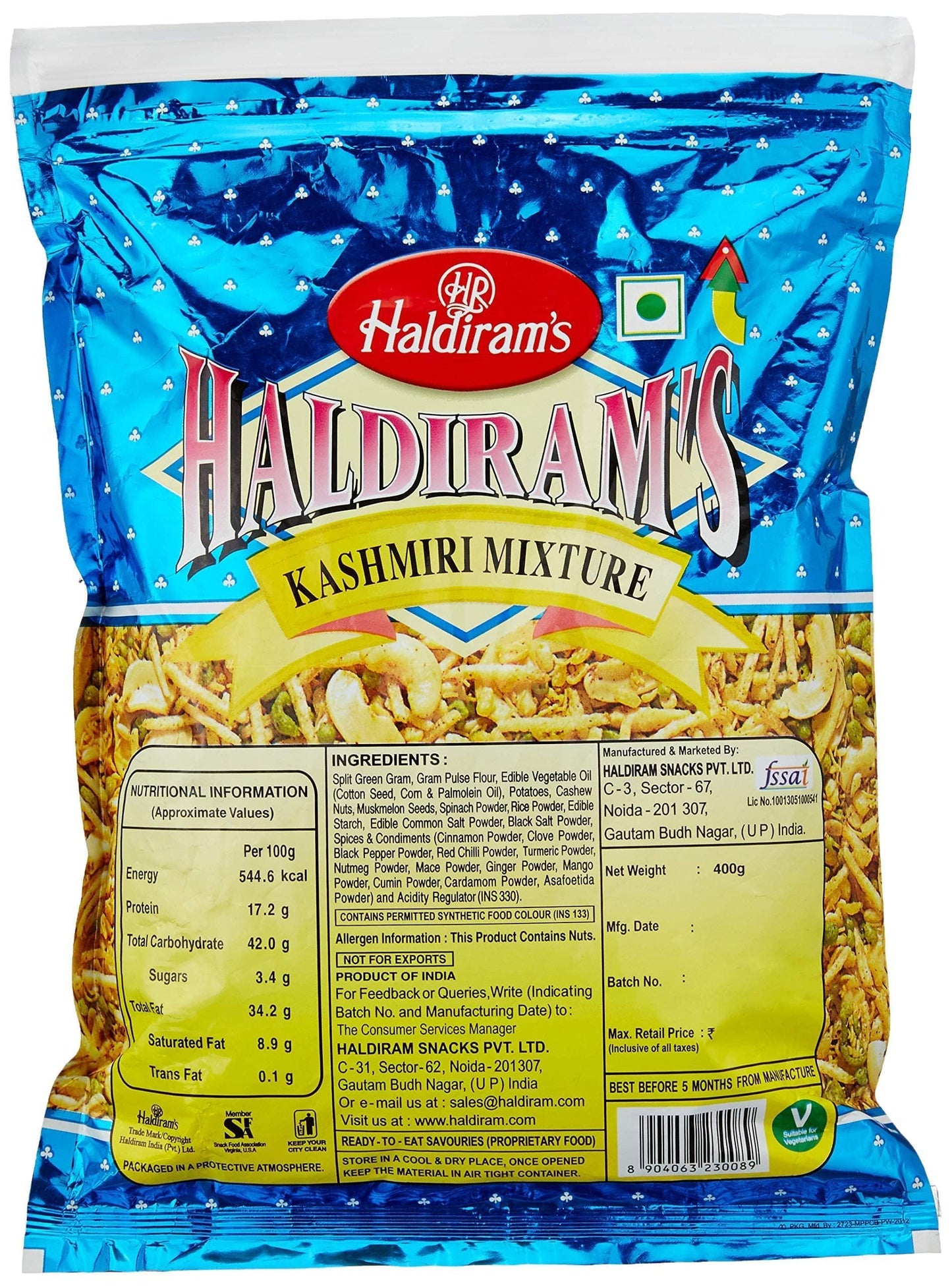 Haldirams Kashmiri Mixture - 14.12 Ounce,, ()
