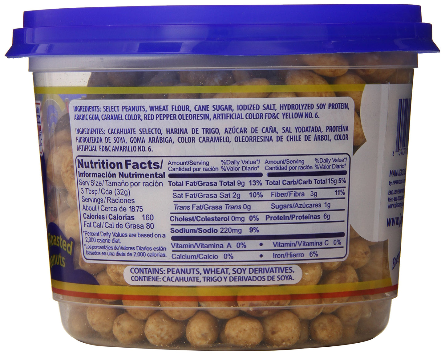 Japon Natural Peanuts with Soy Coating - 21.15 Ounce, 1.32 Pound Pack