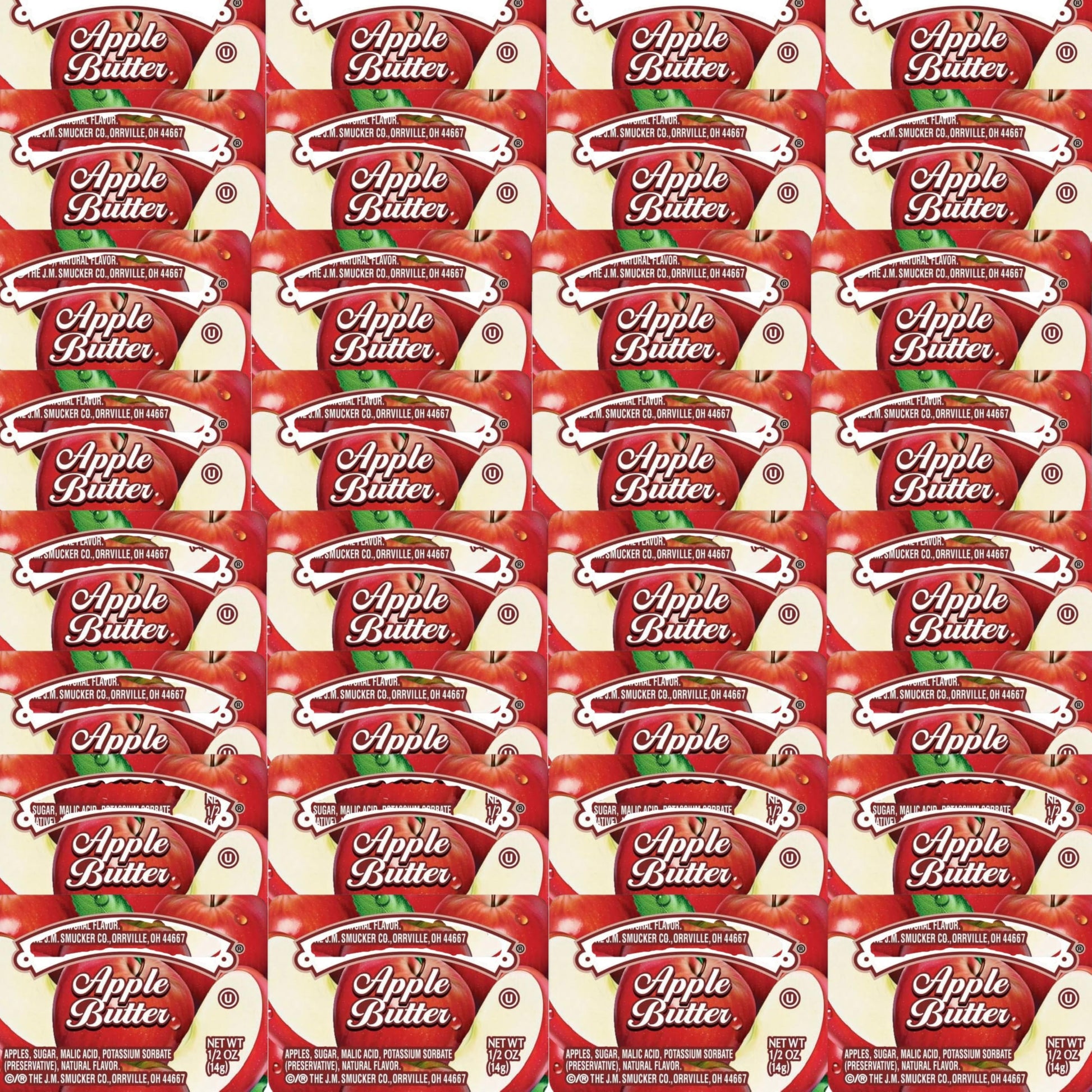 Apple Butter Single Serve Cups 0.5 oz - Pack of 25 - Individual Portions for Breakfast, Catering, Restaurants, Hotels, Cafeteria