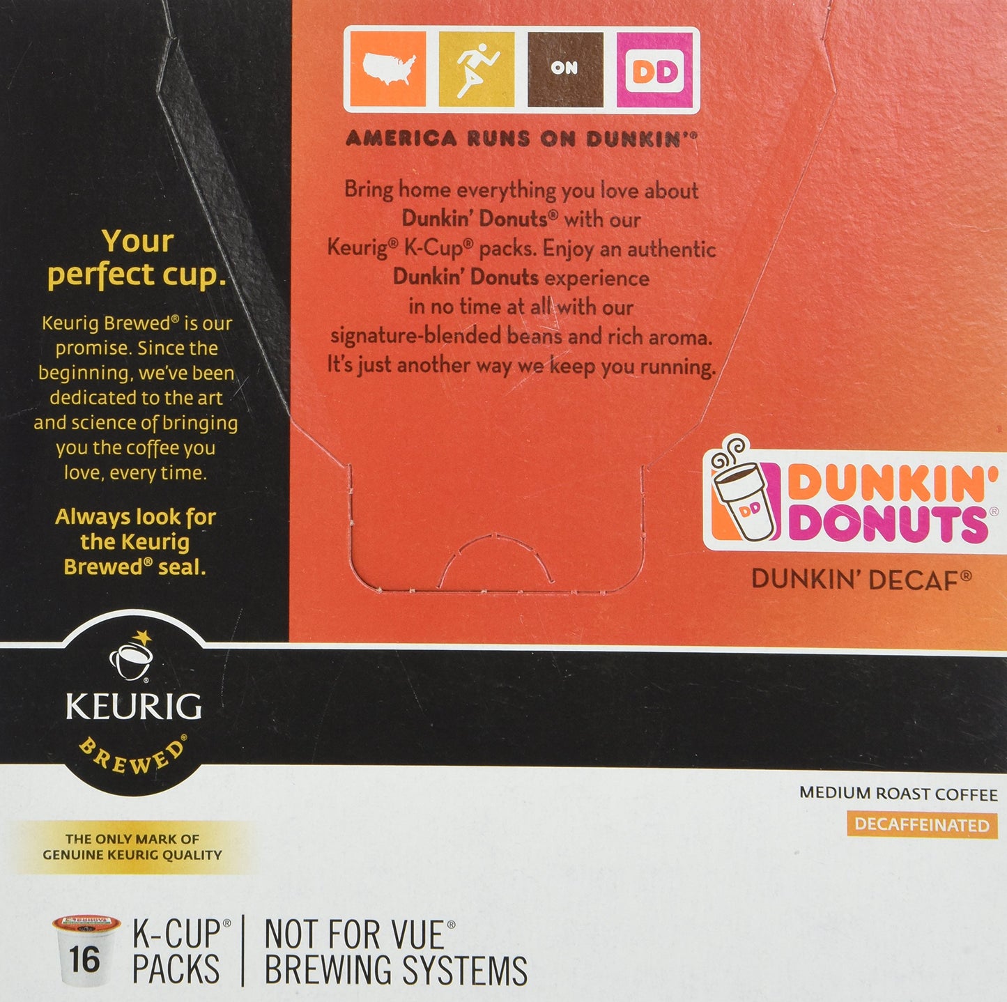 Dunkin Donuts Decaf Coffee K-Cups for Keurig - 32 Pack, 16 Count (Pack of 2)