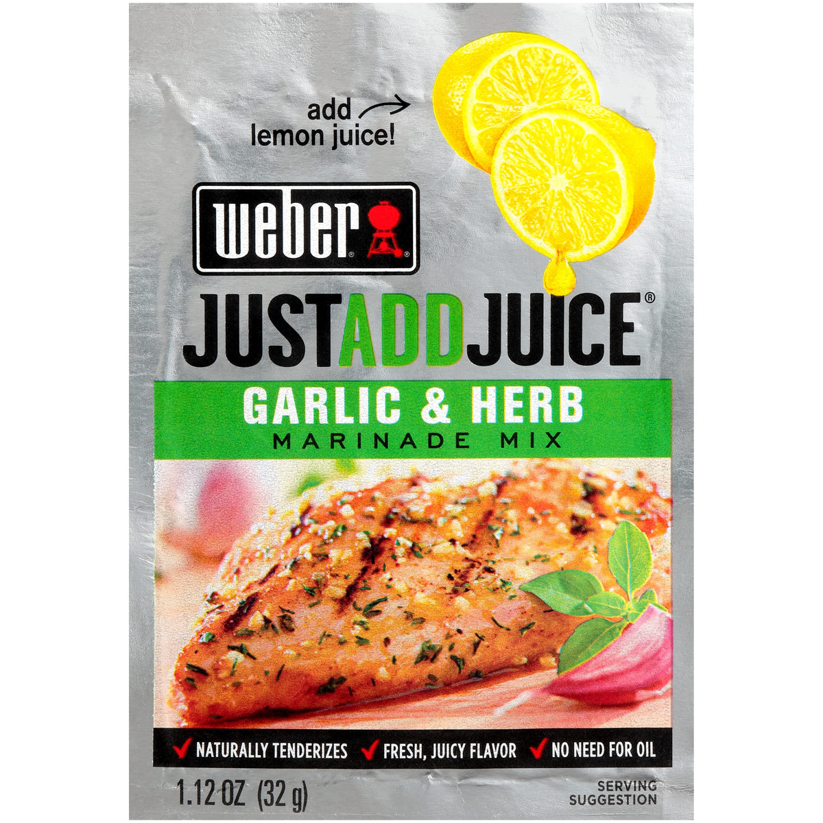 Weber Just Add Water Garlic And Herb Marinade, 1.12 Ounce (Pack of 12)