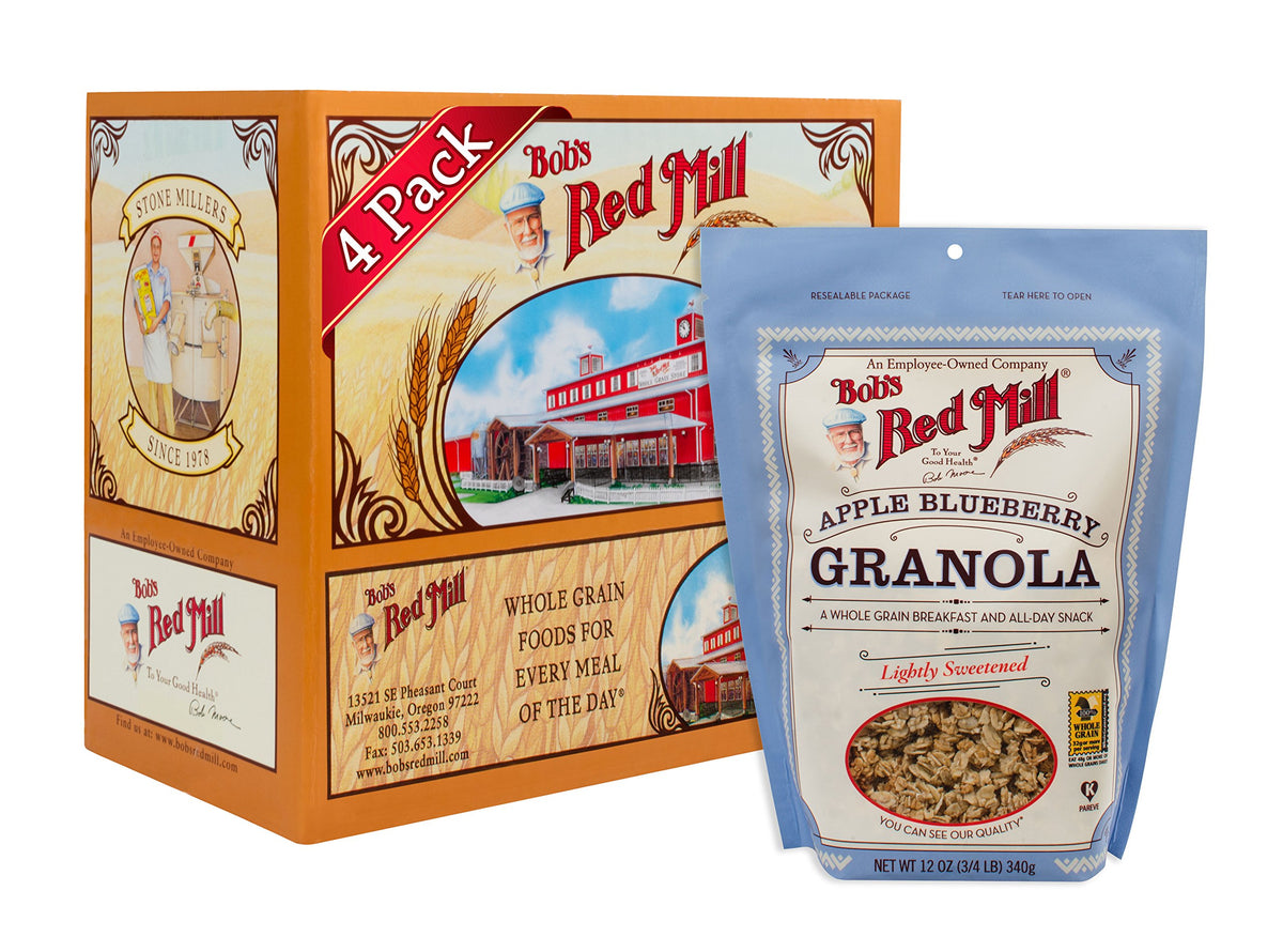 Bobs Red Mill Apple Blueberry No Fat Granola - 12 Oz