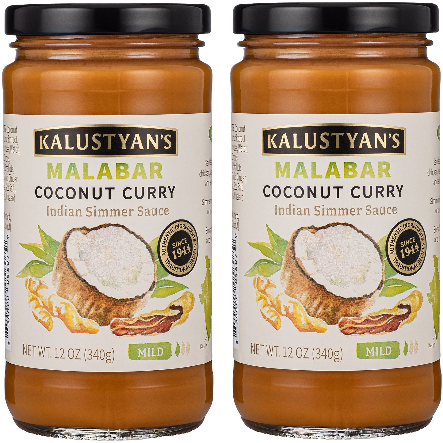 Kalustyan's Coconut Curry Sauce, Indian Simmer Sauce - From New York City's Favorite Spice Destination - Notes of Tangy Tamarind